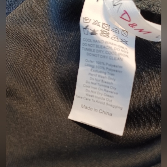 D&m Black Long Sleeved Sequined Dress - Picture 8 of 16